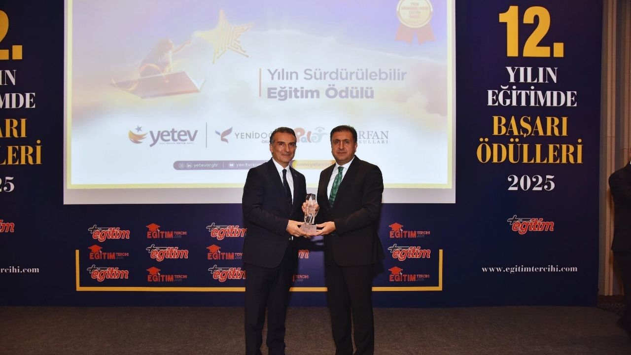 Yılın Sürdürülebilir Eğitim Ödülü YETEV Okullarının